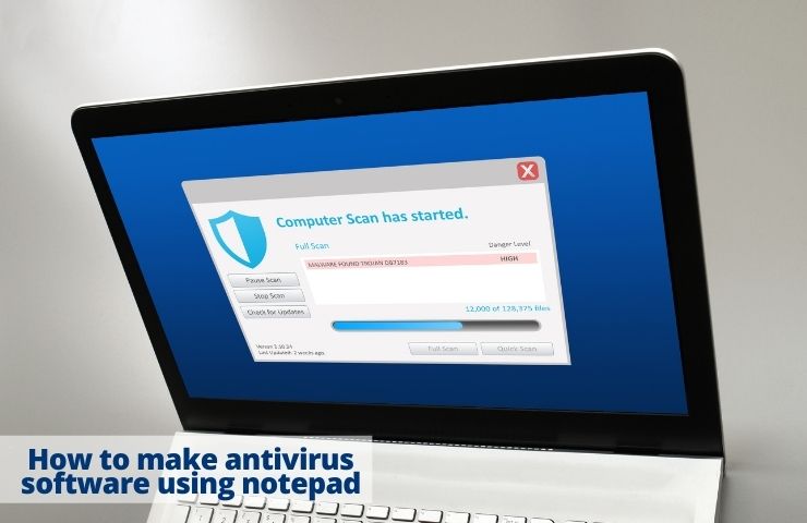 How to make antivirus software using notepad