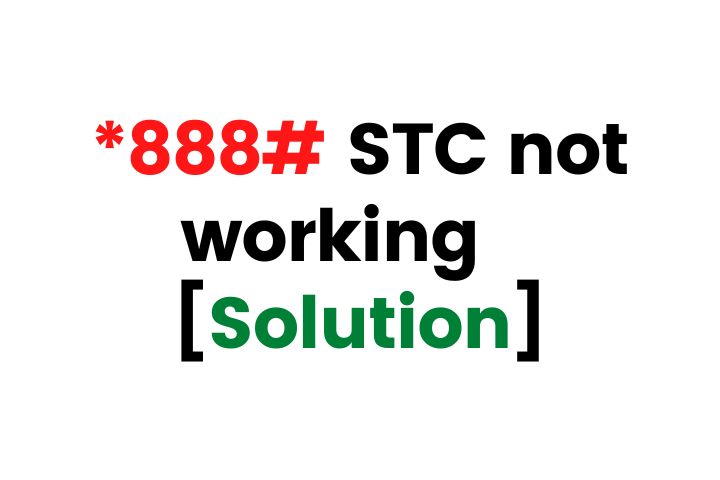 *888# STC not working