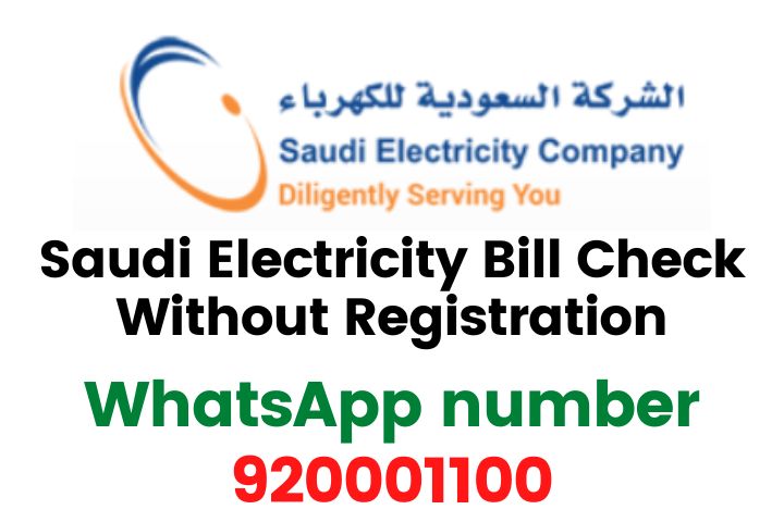 Saudi Electricity Bill Check Without Registration