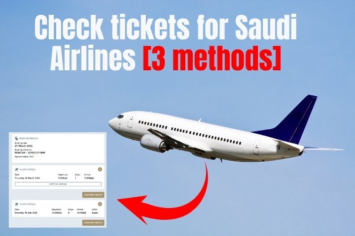 check tickets for Saudi Airlines