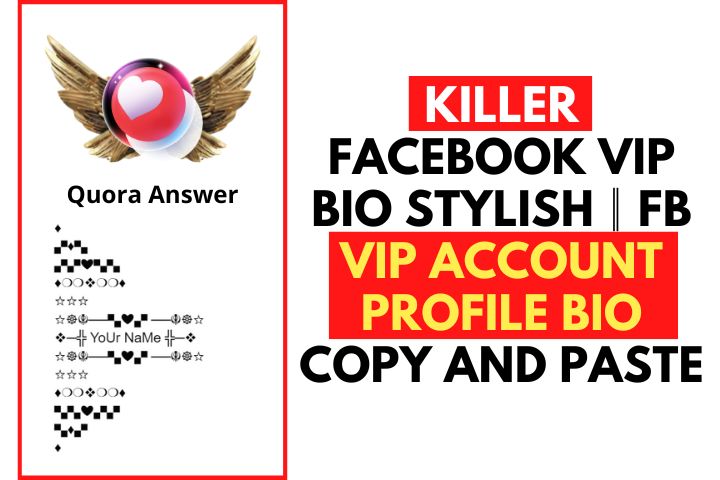 Killer Facebook VIP bio stylish║FB VIP Account Profile Bio Copy and Paste